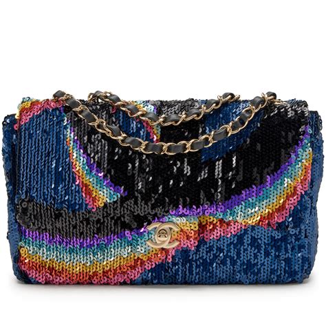 chanel sequin bag On Sale 